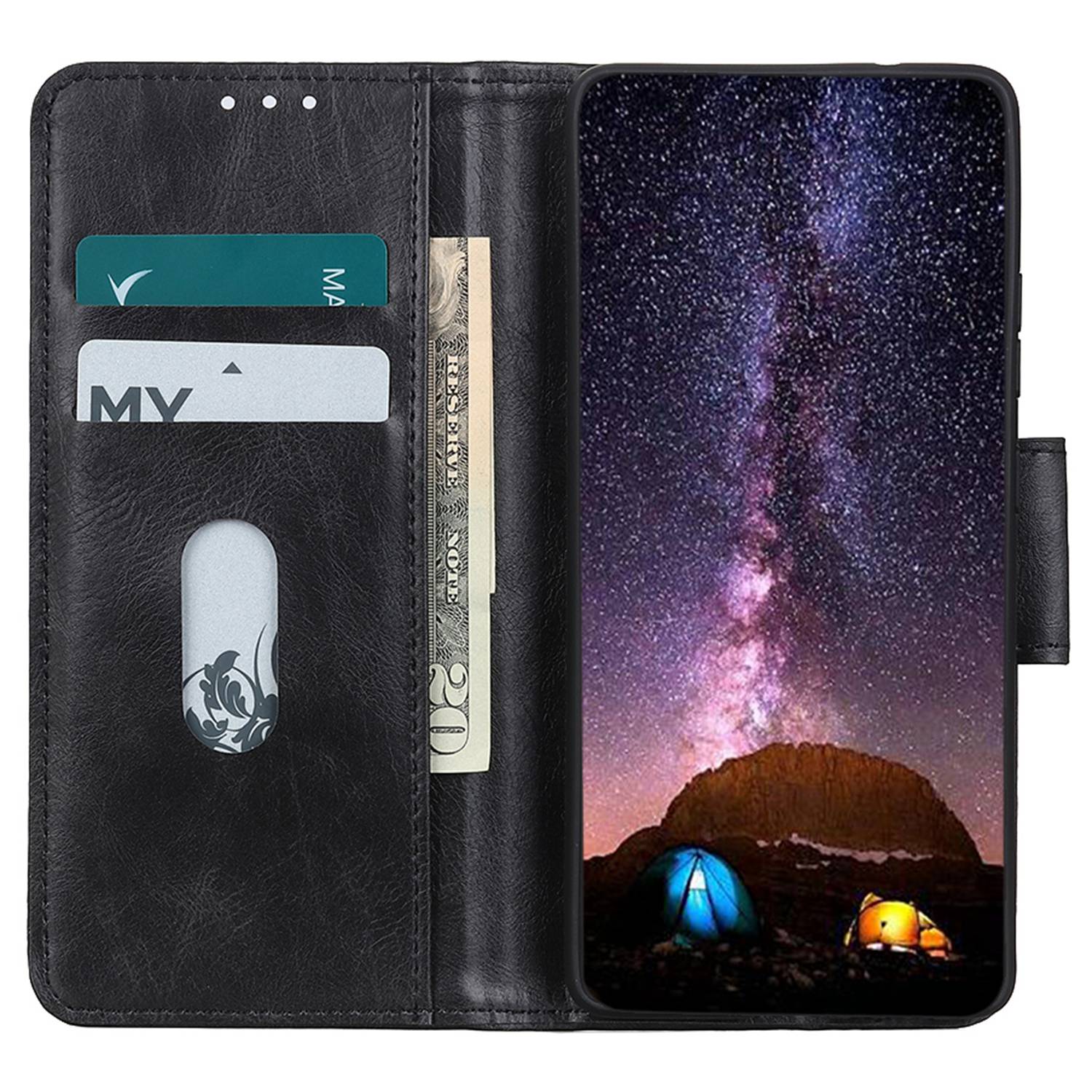 For Samsung Galaxy S23+ Crazy Horse Texture Wallet Adjustable Stand PU Leather Case Full Coverage Phone Cover Black
For Samsung Galaxy S23+ Crazy Horse Texture Wallet Adjustable Stand PU Leather Case Full Coverage Phone Cover Black