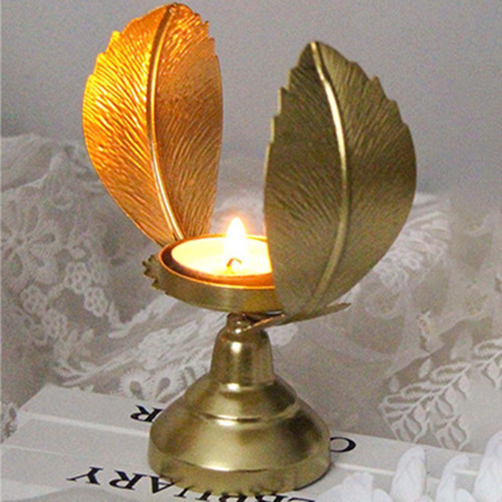 Elegant Feather Shape Candle Holder Handmade Metal Candlestick Gold Aromatherapy Rack Desktop S
Elegant Feather Shape Candle Holder Handmade Metal Candlestick Gold Aromatherapy Rack Desktop S