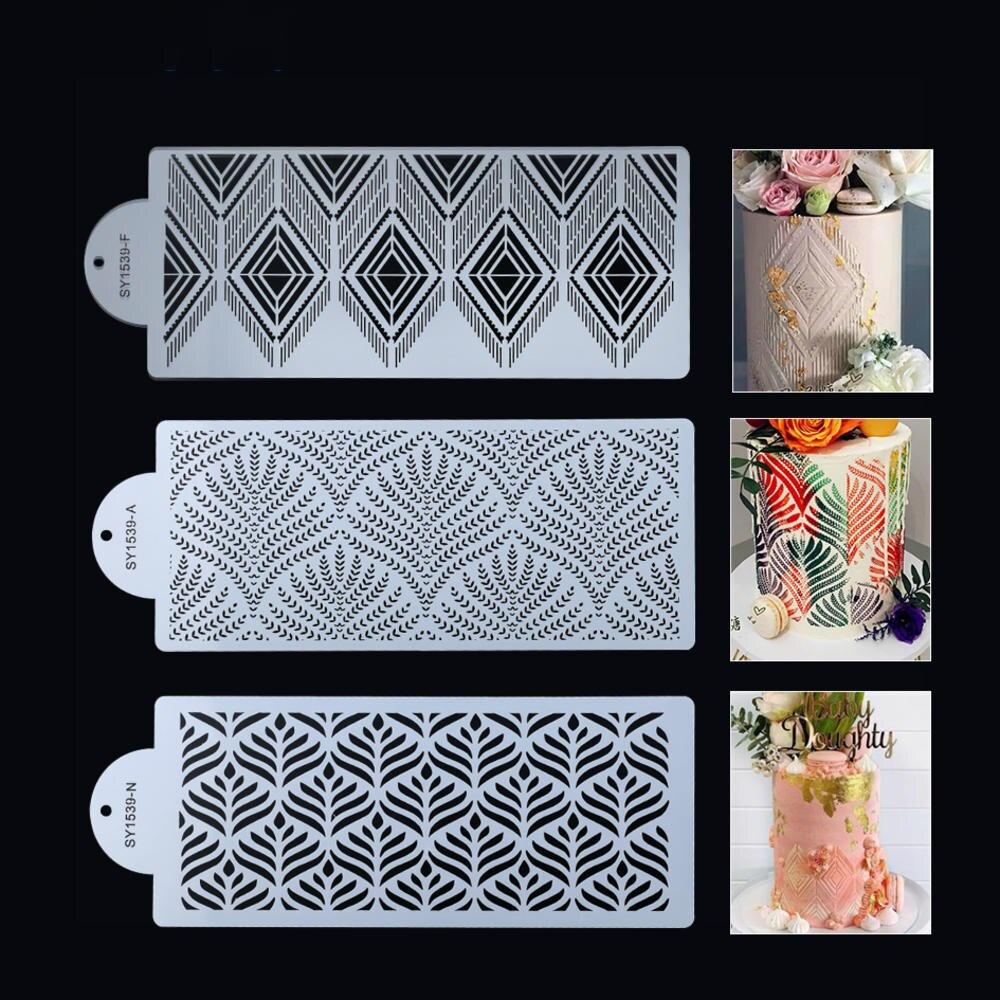 DIY Bohemian Style Plastic Sugar Sieve Mold Fondant Printing Mold Hollow Wedding Cake Edge Decoration Template Baking Tools C1&C3
DIY Bohemian Style Plastic Sugar Sieve Mold Fondant Printing Mold Hollow Wedding Cake Edge Decoration Template Baking Tools C1&C3
