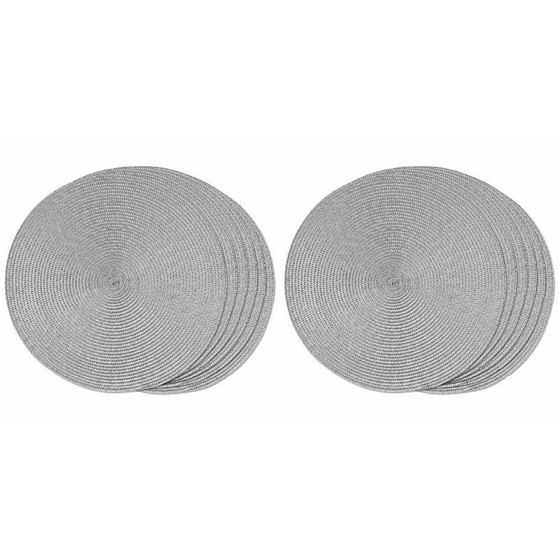 Round Braided Placemats Set Of 12 Table Mats For Dining Tables Woven Washable Non-Slip Place Mats 15 Inch(Light Grey) светло-серый
Round Braided Placemats Set Of 12 Table Mats For Dining Tables Woven Washable Non-Slip Place Mats 15 Inch(Light Grey) светло-серый