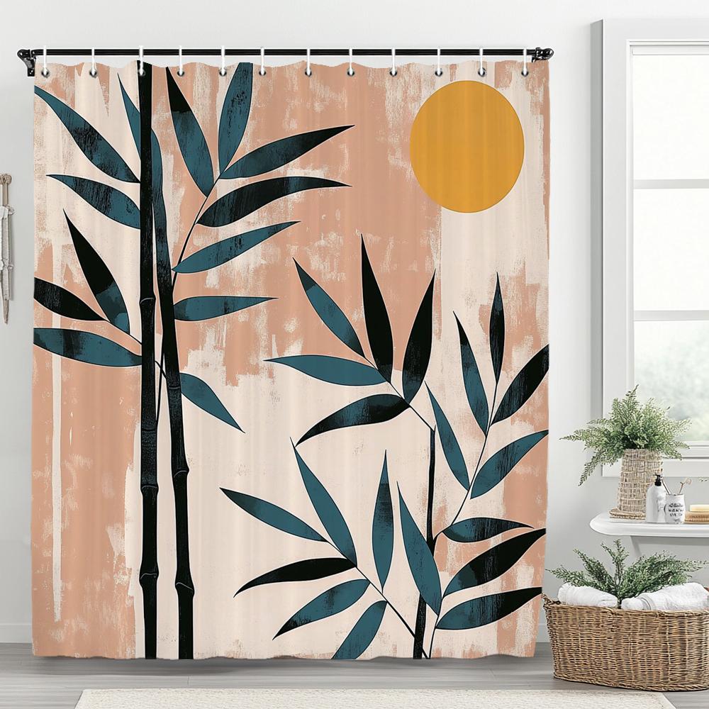 1Pc Abstract Tropical Leaf Printed Waterproof Shower Curtain With 12 Hooks, Bathroom Divider, Bathroom Decor Window Curtain W60H190(CM)-1 Pcs
1Pc Abstract Tropical Leaf Printed Waterproof Shower Curtain With 12 Hooks, Bathroom Divider, Bathroom Decor Window Curtain W60H190(CM)-1 Pcs