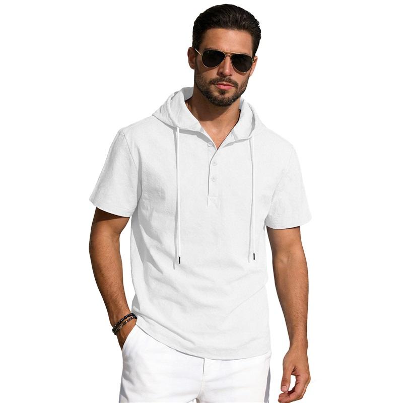 Men s Hooded Short Sleeve Polo Shirt Casual V-Neck Drawstring Top Lightweight Breathable Summer T-Shirt For Daily & Beach XXXL білий
Men s Hooded Short Sleeve Polo Shirt Casual V-Neck Drawstring Top Lightweight Breathable Summer T-Shirt For Daily & Beach XXXL білий