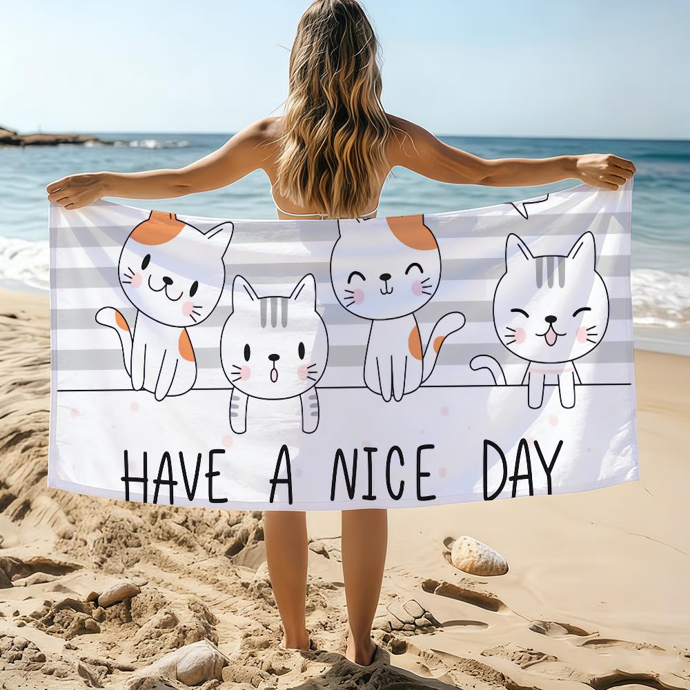 HAVE A NICE DAY Cute Animal Towel Beach Towel Oversized Quick Dry Towel Absorbent Soft Swim BeachTowels for Men Women W30*H60(CM)
HAVE A NICE DAY Cute Animal Towel Beach Towel Oversized Quick Dry Towel Absorbent Soft Swim BeachTowels for Men Women W30*H60(CM)
