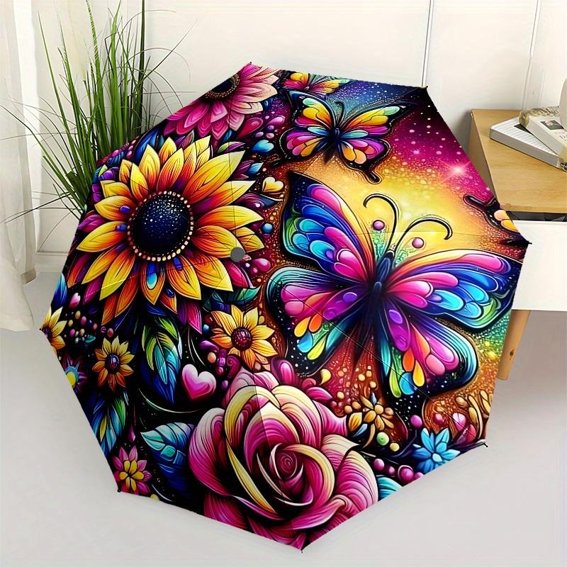 1pc Colorful Floral Mandala Umbrella with Plastic Handle,Suitable for All Seasons Home Travel Outdoor UmbrellaB1644
1pc Colorful Floral Mandala Umbrella with Plastic Handle,Suitable for All Seasons Home Travel Outdoor UmbrellaB1644