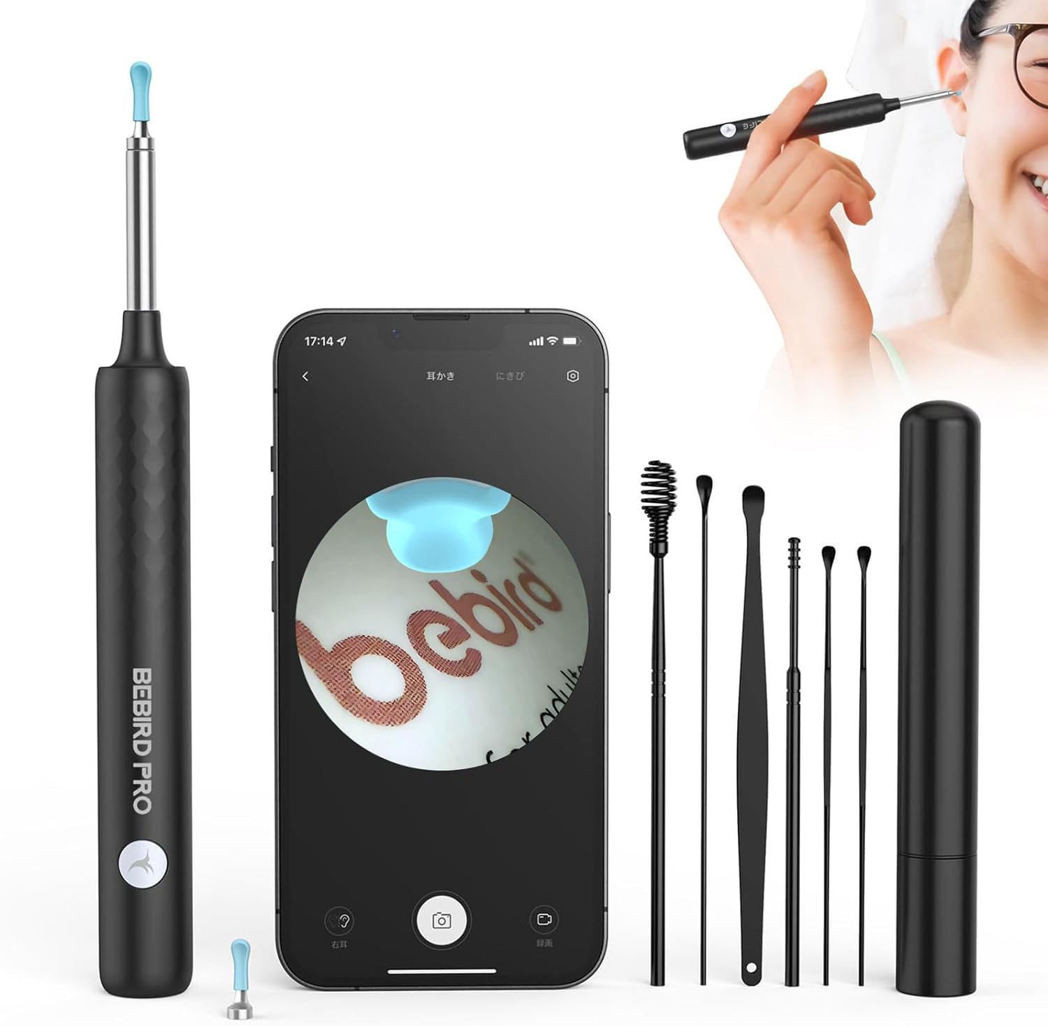 BEBIRDPRO Earpick Camera Earscope 1080P HD Качество изображения Ультратонкий объектив Чистка ушей Earpick с подсветкой Earpick с эндоскопом Смартфон Беспроводной
BEBIRDPRO Earpick Camera Earscope 1080P HD Качество изображения Ультратонкий объектив Чистка ушей Earpick с подсветкой Earpick с эндоскопом Смартфон Беспроводной