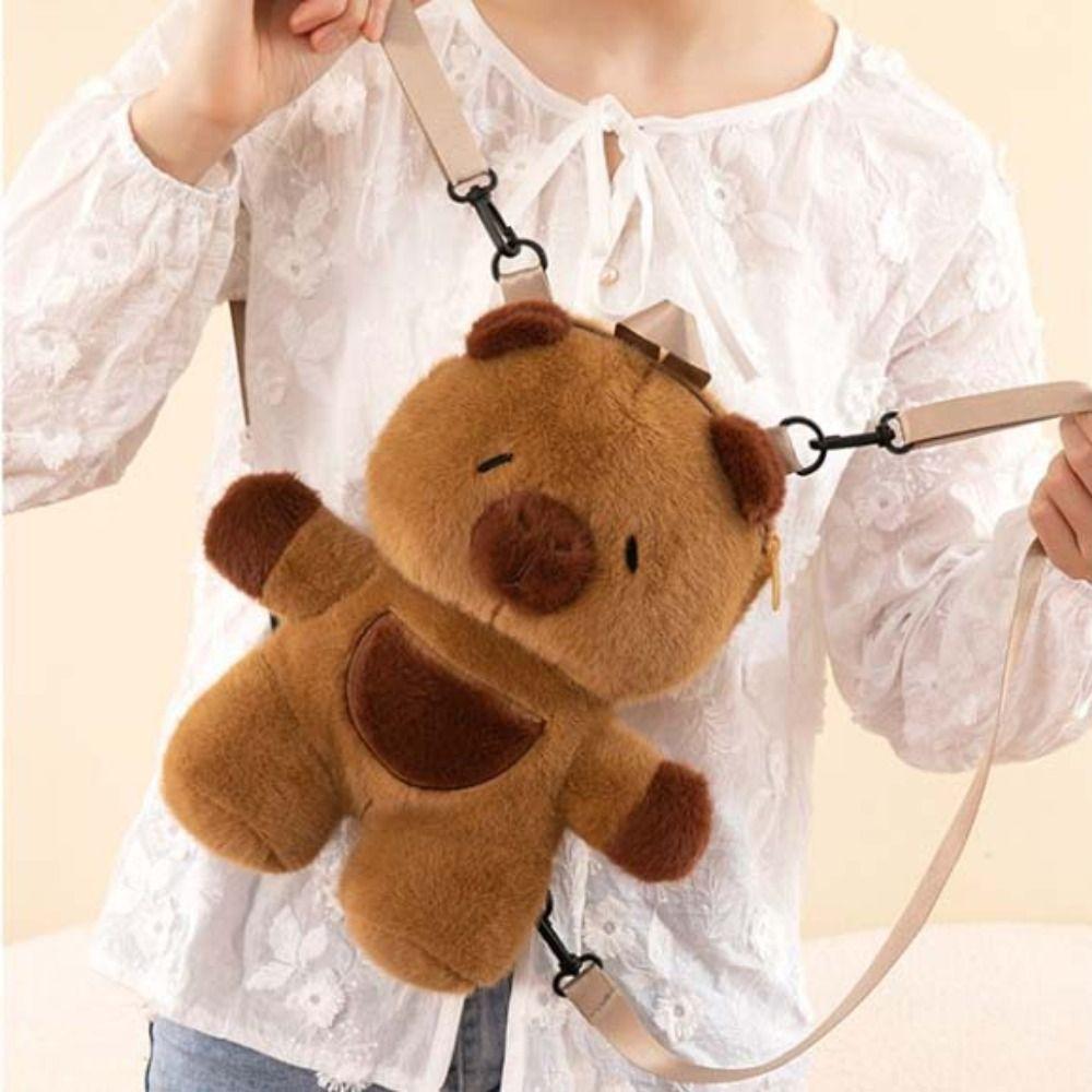 Большая вместимость Capybara Crossbody Bag Мягкий мультяшный рюкзак Детский подарок на день рождения
Большая вместимость Capybara Crossbody Bag Мягкий мультяшный рюкзак Детский подарок на день рождения