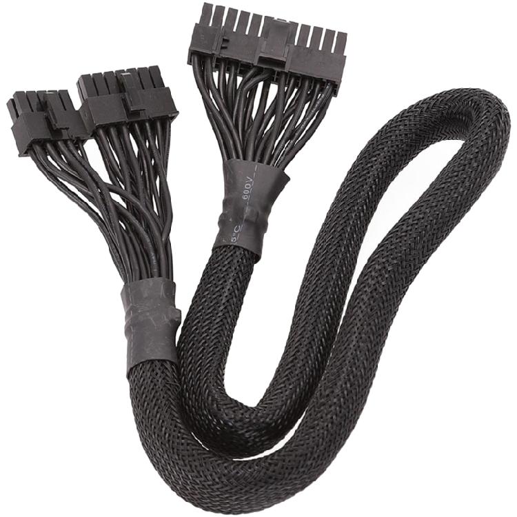 Ефективний кабель 14+10Pin до 24Pin для ПК PSU для AX1500I AX1200I AX860I AX760I з лудженим мідним дротом 18AWG 23.62 дюйма 1
Ефективний кабель 14+10Pin до 24Pin для ПК PSU для AX1500I AX1200I AX860I AX760I з лудженим мідним дротом 18AWG 23.62 дюйма 1