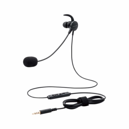 ELECOM Headset with Microphone Arm, 4-Pole Mini Plug, Inner Ear, Wired, Single Ear, Conversion Cable Included, Black HS-EP16TBK
ELECOM Headset with Microphone Arm, 4-Pole Mini Plug, Inner Ear, Wired, Single Ear, Conversion Cable Included, Black HS-EP16TBK