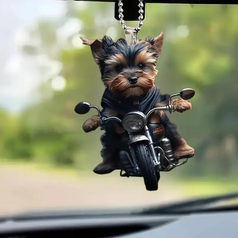 Yorkshire Terrier On Motorcycle Acrylic Hanging Ornament - 2D Laser Cut Dog Design Car Rearview Mirror Charm 2D чёрный
Yorkshire Terrier On Motorcycle Acrylic Hanging Ornament - 2D Laser Cut Dog Design Car Rearview Mirror Charm 2D чёрный