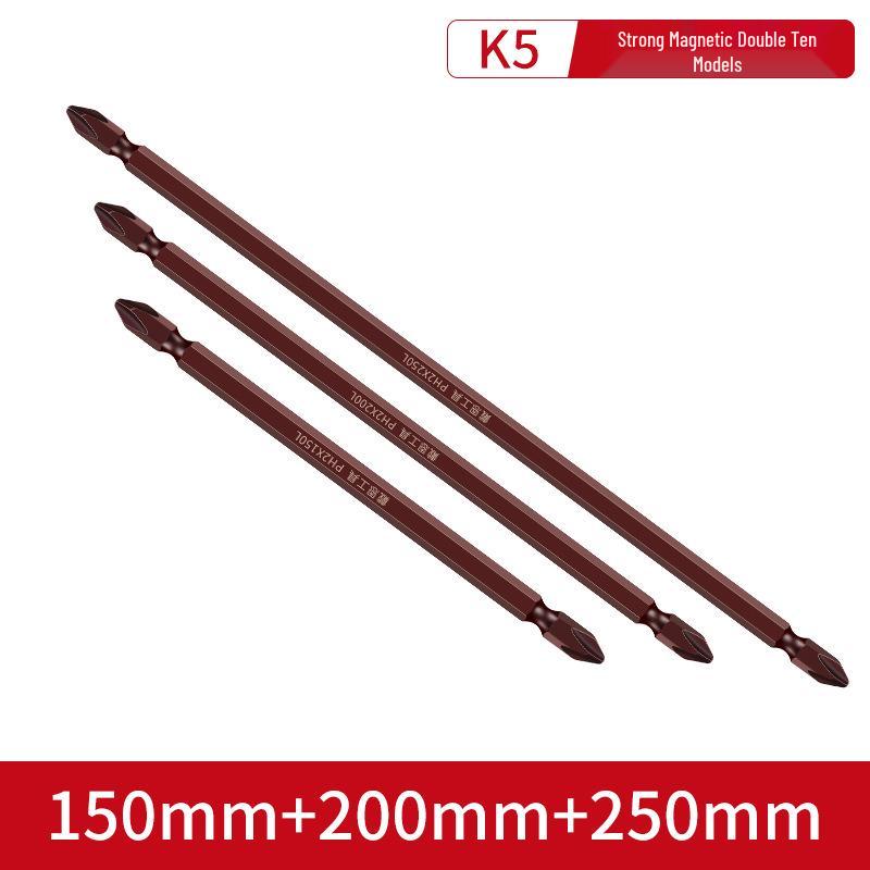 High Hardness Magnetic Phillips Bit Set for Electric/Air Screwdrivers - Extended and Strong for Drills
High Hardness Magnetic Phillips Bit Set for Electric/Air Screwdrivers - Extended and Strong for Drills