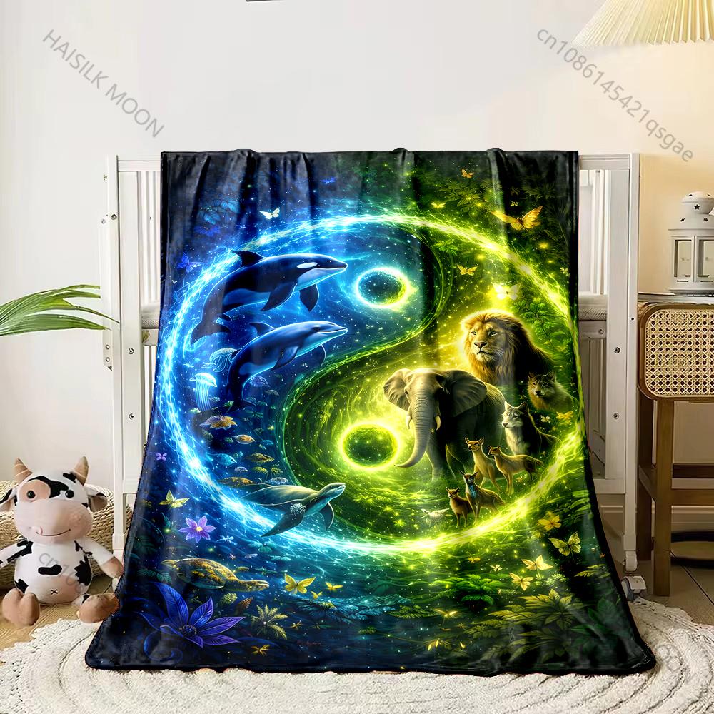 Yin and Yang harmonious animals Print Adult Children Warm Blankets Home Travel Car Soft Comfortable Suitable for all seasons 75x100cm
Yin and Yang harmonious animals Print Adult Children Warm Blankets Home Travel Car Soft Comfortable Suitable for all seasons 75x100cm