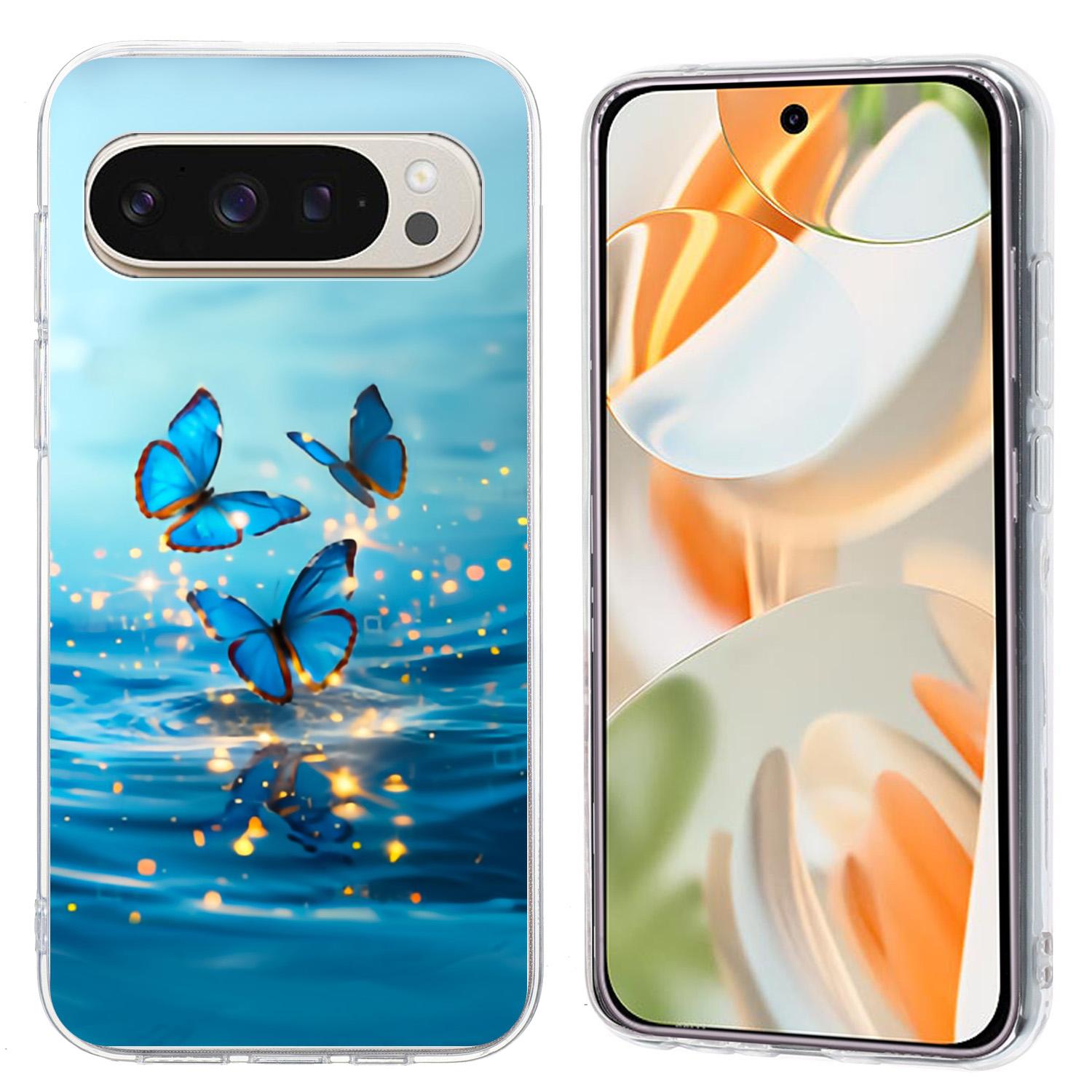 For Google Pixel 9/9 Pro Case Pattern Printing Shockproof Soft TPU Phone Cover Blue Butterfly
For Google Pixel 9/9 Pro Case Pattern Printing Shockproof Soft TPU Phone Cover Blue Butterfly