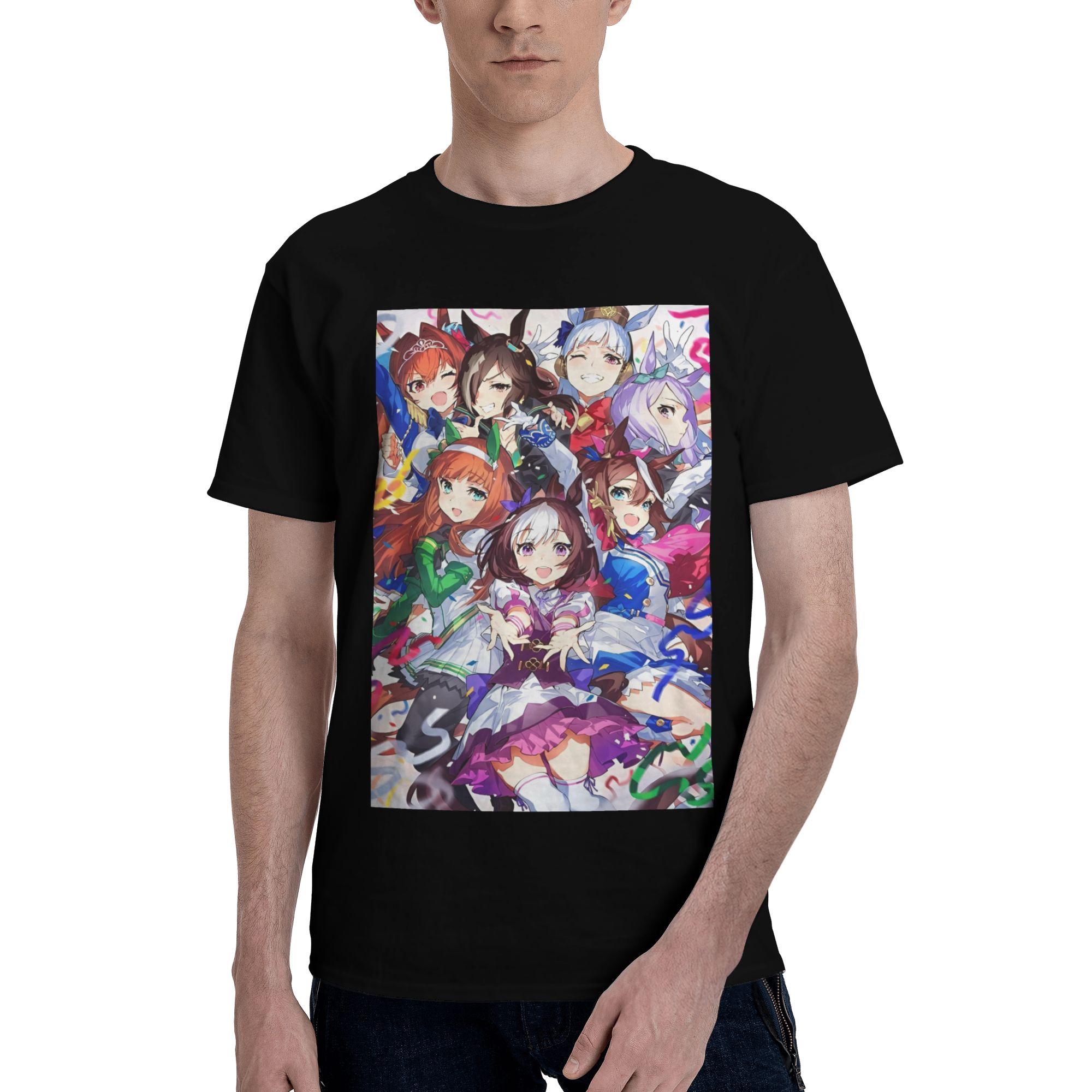 Men Women s T-Shirts Umamusume Pretty Derby Anime Awesome Cotton Tees Short Sleeve T Shirts Crewneck Clothes Big Size S
Men Women s T-Shirts Umamusume Pretty Derby Anime Awesome Cotton Tees Short Sleeve T Shirts Crewneck Clothes Big Size S