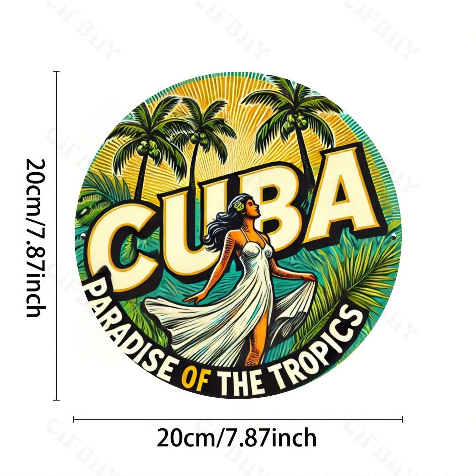 1pc Vintage Tropical Paradise Metal Wall Art 8x8 Inches Aluminum Sign For Home Kitchen Garden Bar Office Hotel Decor Easy To Hang різнокольоровий
1pc Vintage Tropical Paradise Metal Wall Art 8x8 Inches Aluminum Sign For Home Kitchen Garden Bar Office Hotel Decor Easy To Hang різнокольоровий