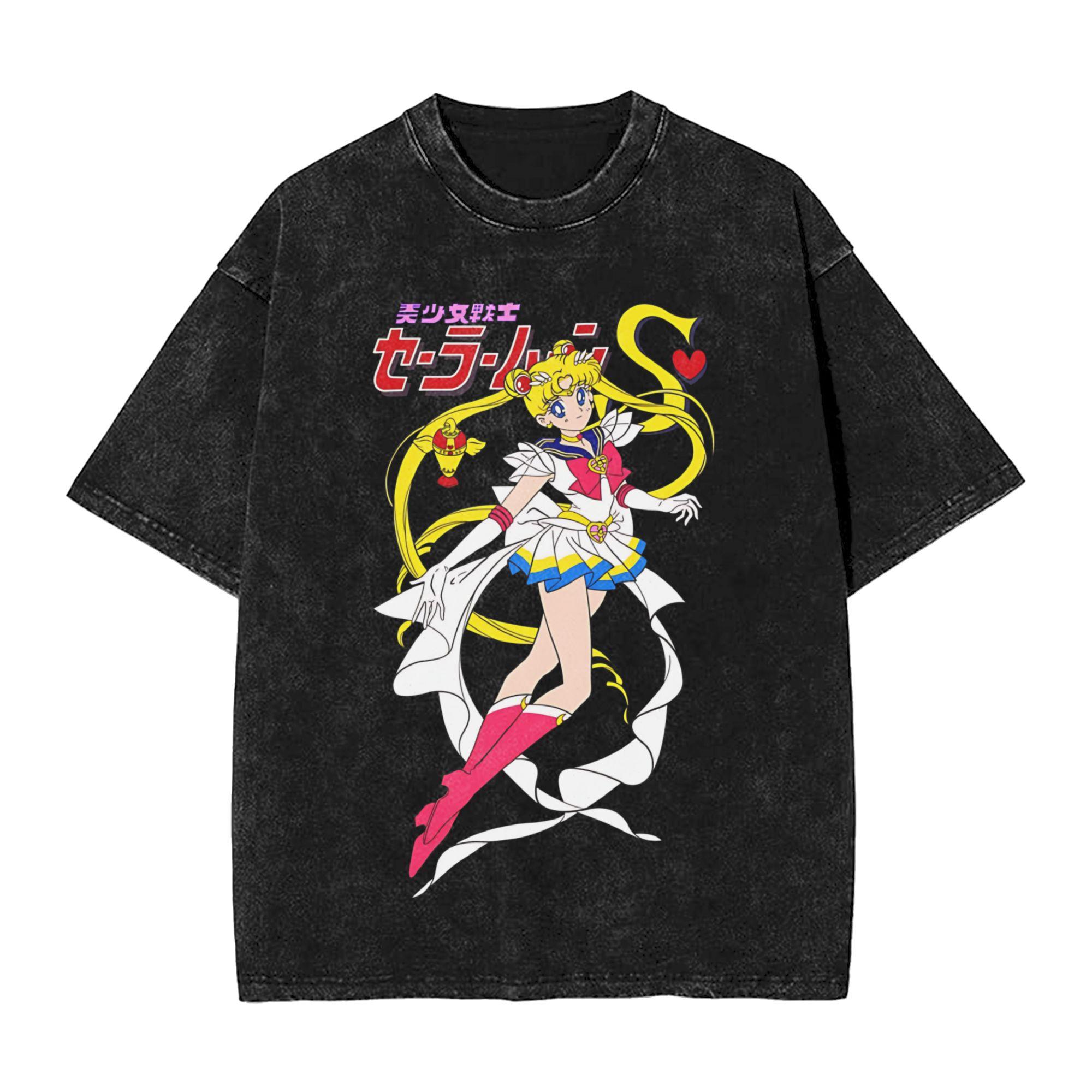 Washed T Shirt Sailors Moons Hip Hop Vintage TShirt High Street Streetwear Cotton Printed Tops Tee Shirt Unisex Women S
Washed T Shirt Sailors Moons Hip Hop Vintage TShirt High Street Streetwear Cotton Printed Tops Tee Shirt Unisex Women S