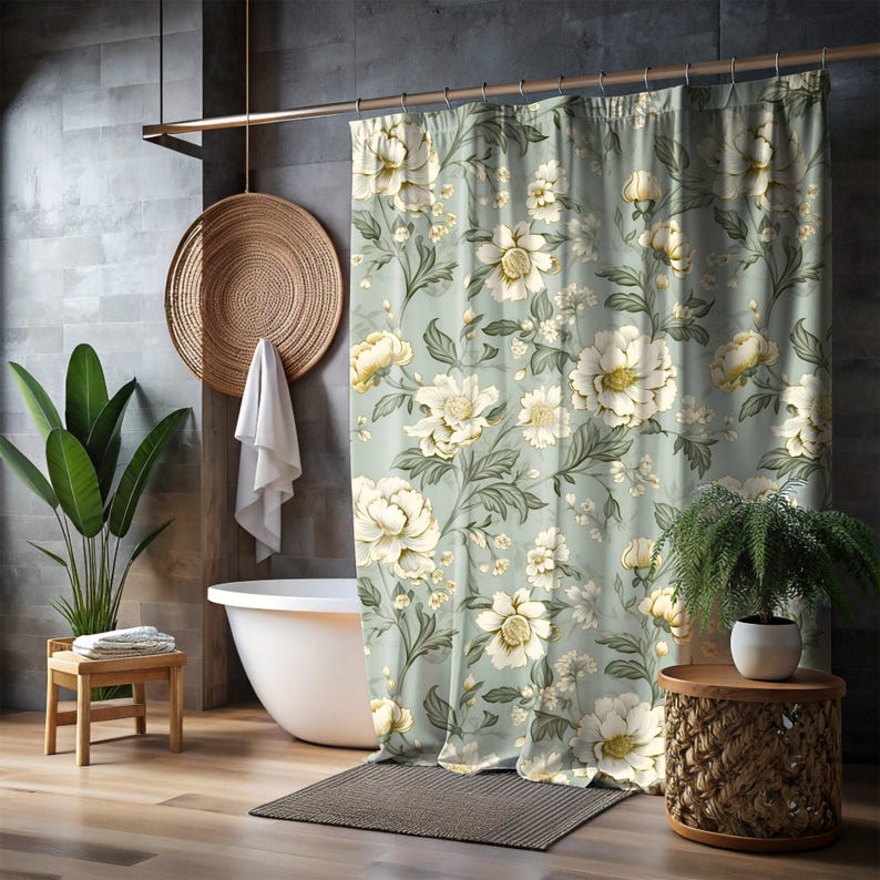 Sage Green Boho Shower Curtain - Extra Long, Housewarming Gift For Bathroom Decor W60H190(CM)-1 Pcs
Sage Green Boho Shower Curtain - Extra Long, Housewarming Gift For Bathroom Decor W60H190(CM)-1 Pcs