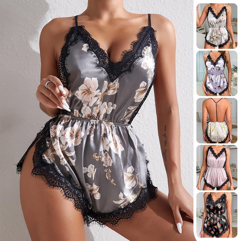 Сексуальный соблазн подтяжки майка шорты пижама цельный Ice Silk пижама V-образный вырез домашняя одежда S
Сексуальный соблазн подтяжки майка шорты пижама цельный Ice Silk пижама V-образный вырез домашняя одежда S