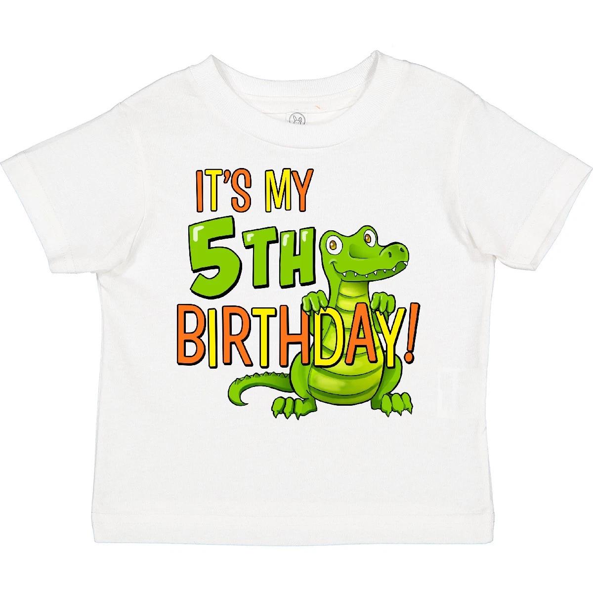 Inktastic It s My 5th Birthday With Cute Green Alligator Toddler kids boys T-Shirt Five 5 120
Inktastic It s My 5th Birthday With Cute Green Alligator Toddler kids boys T-Shirt Five 5 120