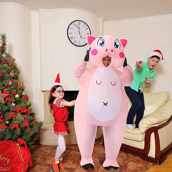 Надувной костюм розовой свиньи, взрослый 150-190cm розовый
Надувной костюм розовой свиньи, взрослый 150-190cm розовый