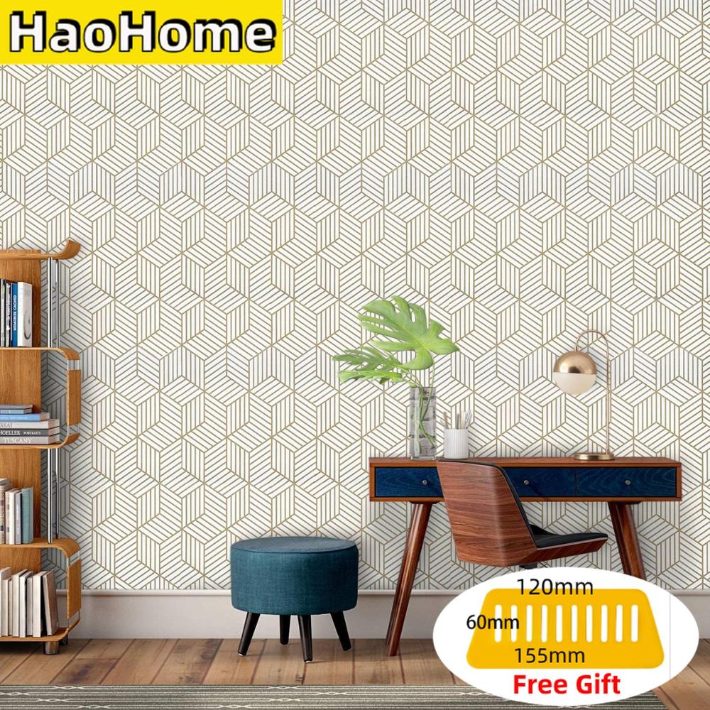 HaoHome Шестиугольная контактная бумага Съемные самоклеящиеся обои Пленка-самоклейка Для декора стен гостиной спальни 1mx45cm
HaoHome Шестиугольная контактная бумага Съемные самоклеящиеся обои Пленка-самоклейка Для декора стен гостиной спальни 1mx45cm