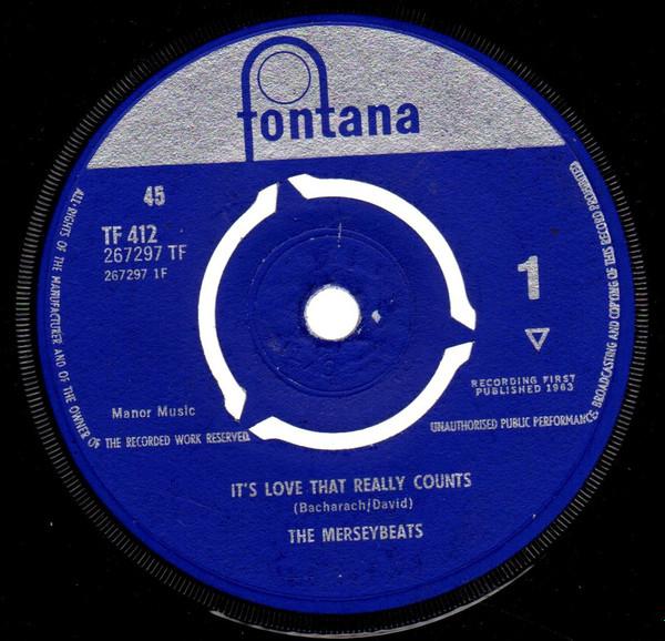 7inch Record MERSEYBEATS Its Love That Really Counts TF412 Fontana 1963 UK Rock Used
7inch Record MERSEYBEATS Its Love That Really Counts TF412 Fontana 1963 UK Rock Used