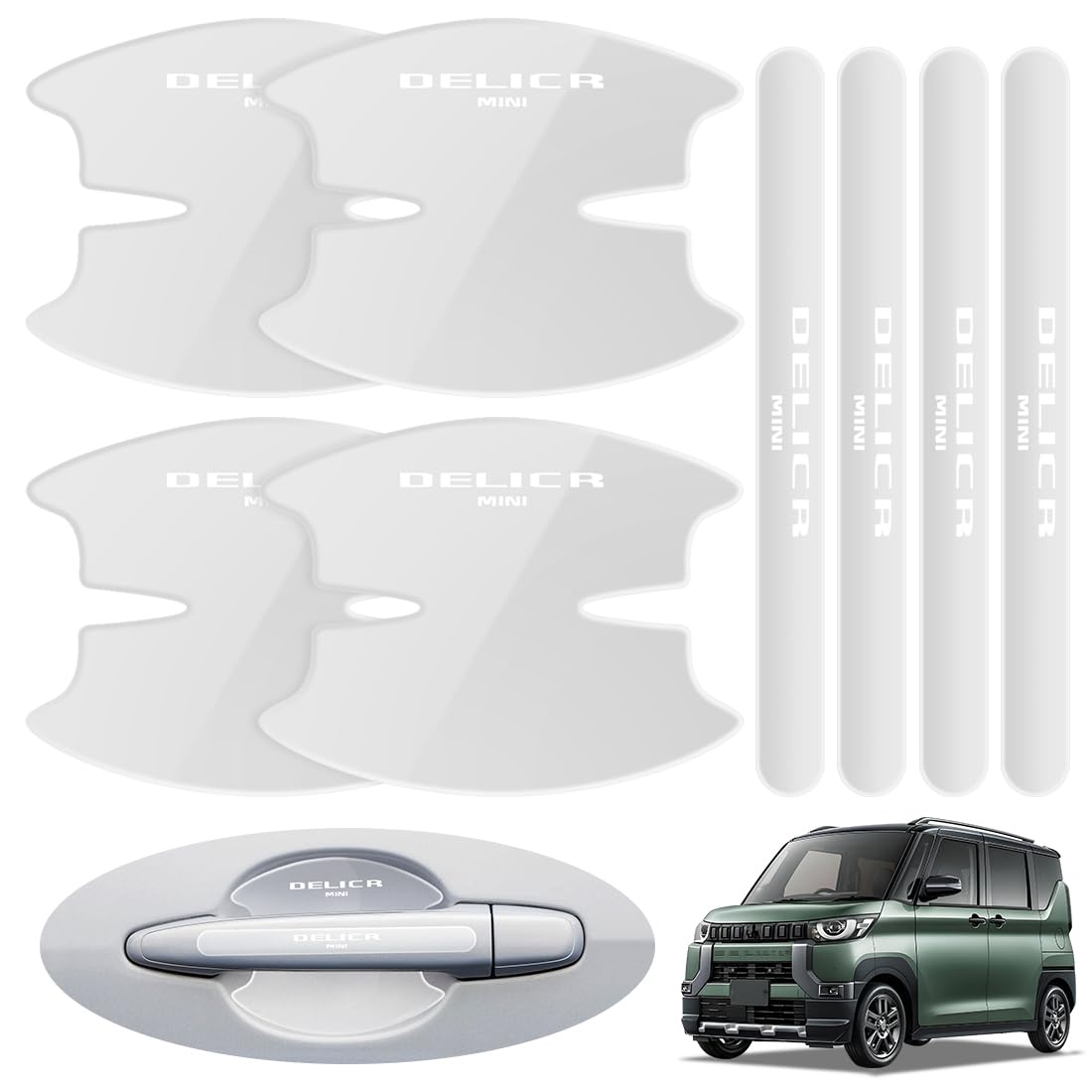 LUTU Door Handle Protector for Delica Mini May Comfortable to the Paint Easy and Features a Dedicated Logo (Models B34A, B35A, B37A, B38A) (Released
LUTU Door Handle Protector for Delica Mini May Comfortable to the Paint Easy and Features a Dedicated Logo (Models B34A, B35A, B37A, B38A) (Released
