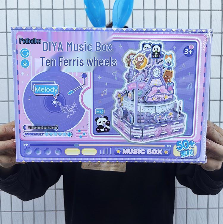 DIY Rotatable Carousel Music Box with Gift Box – Perfect for Birthdays
DIY Rotatable Carousel Music Box with Gift Box – Perfect for Birthdays