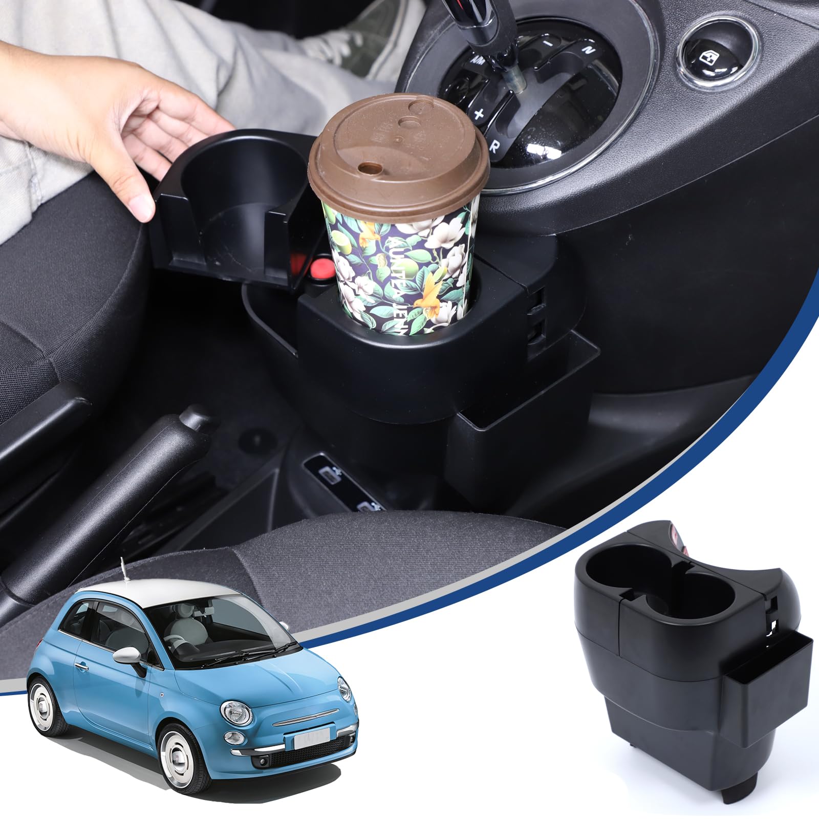 Hcilloend Center Cup Holder Storage Box for New Fiat 500 ABS Cup Easy Car Convenient Car Supplies (2016-2025), Plastic, Multi-Function Holder, чёрный
Hcilloend Center Cup Holder Storage Box for New Fiat 500 ABS Cup Easy Car Convenient Car Supplies (2016-2025), Plastic, Multi-Function Holder, чёрный