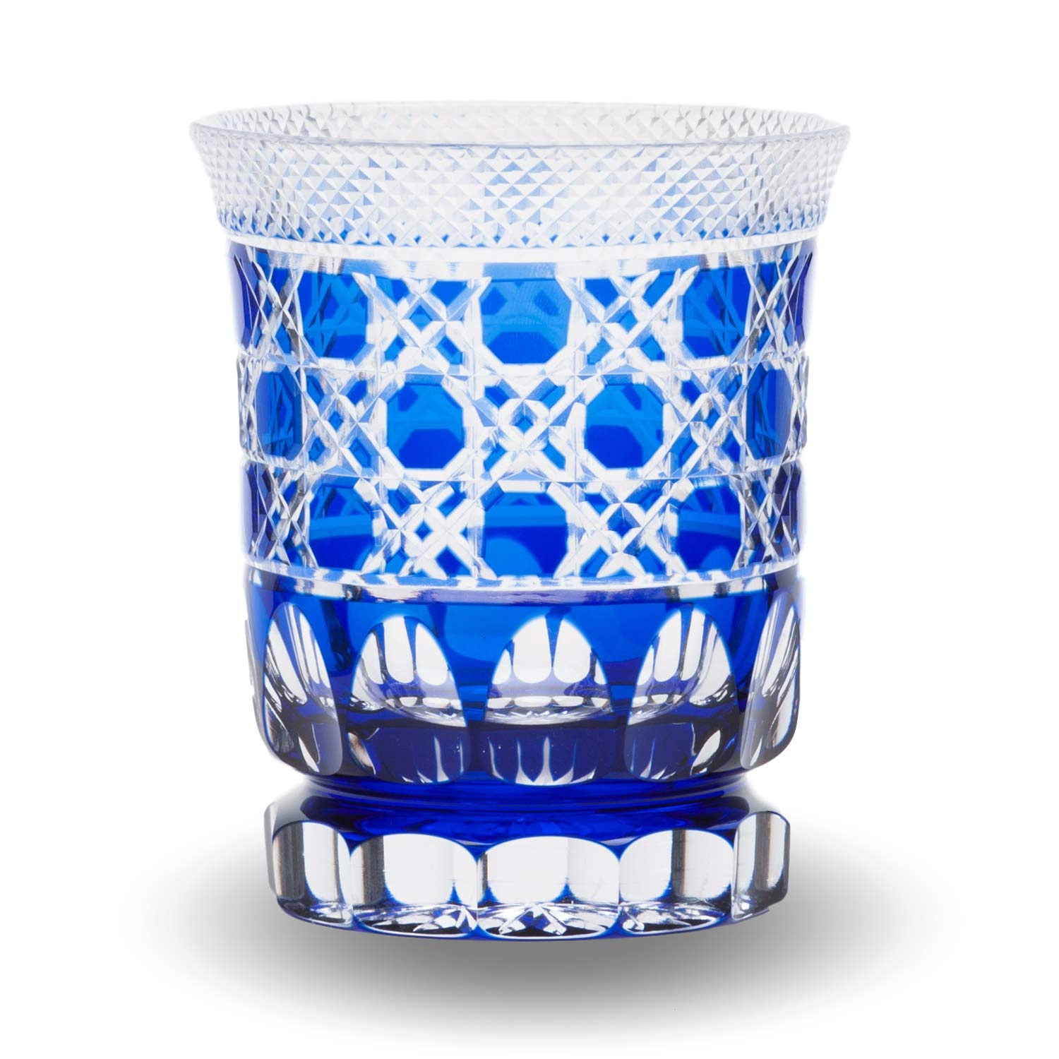 Sumida Edo Kirikokan Rock Glass Indigo 280ml Edo Kiriko Kawai Sarazo Hokkori Glass Uokobuchi with octagonal basket pattern FG3-1
Sumida Edo Kirikokan Rock Glass Indigo 280ml Edo Kiriko Kawai Sarazo Hokkori Glass Uokobuchi with octagonal basket pattern FG3-1