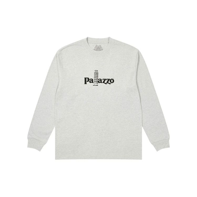 Palace Футболка с длинным рукавом с логотипом X Palazzo, топы унисекс, серая P20LS002 
Palace Футболка с длинным рукавом с логотипом X Palazzo, топы унисекс, серая P20LS002