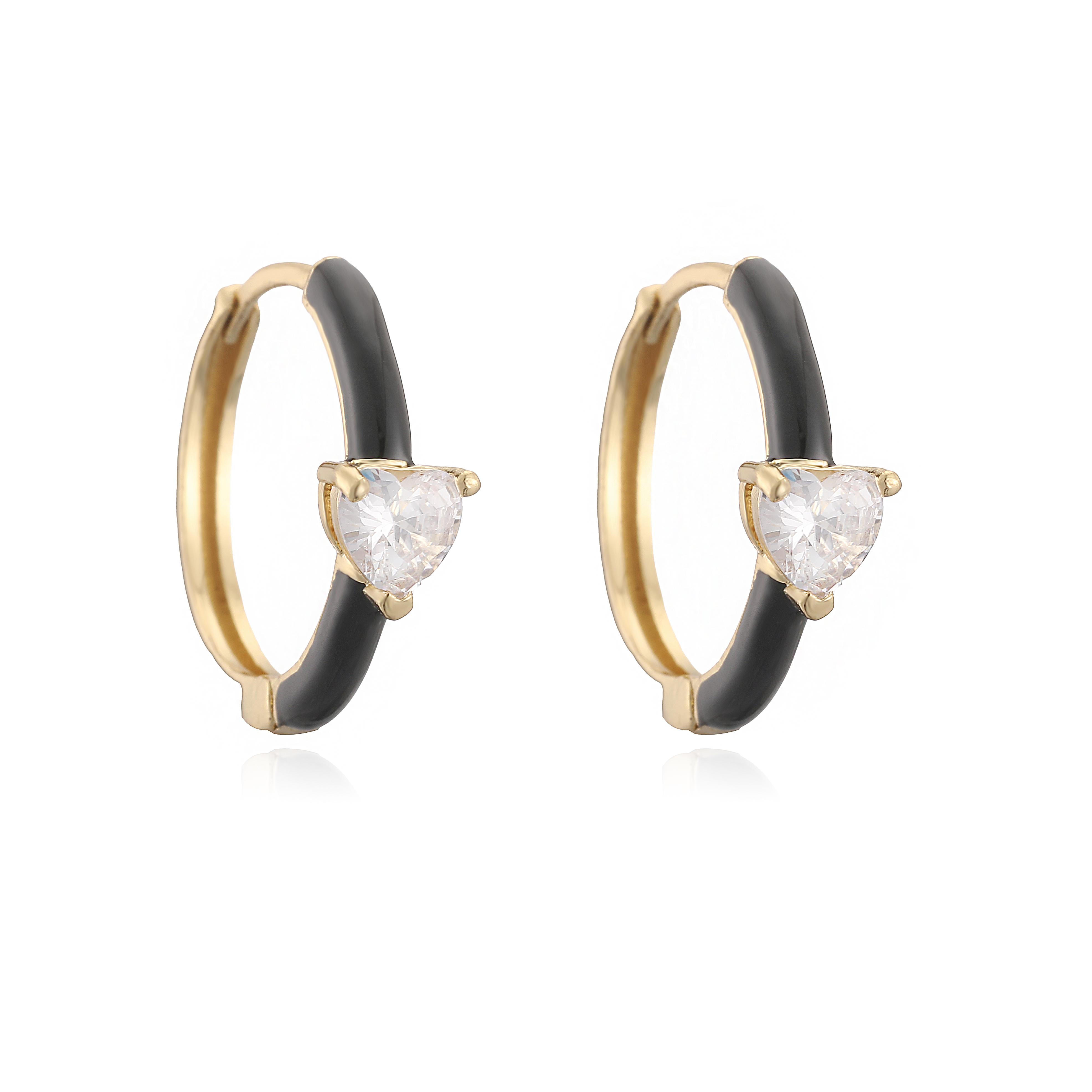 Candy Color Glazed Dopamine Color System Heart-shaped Zircon Ear Hoops Gold-plated Enamel Women s Earrings Wholesale чорний
Candy Color Glazed Dopamine Color System Heart-shaped Zircon Ear Hoops Gold-plated Enamel Women s Earrings Wholesale чорний