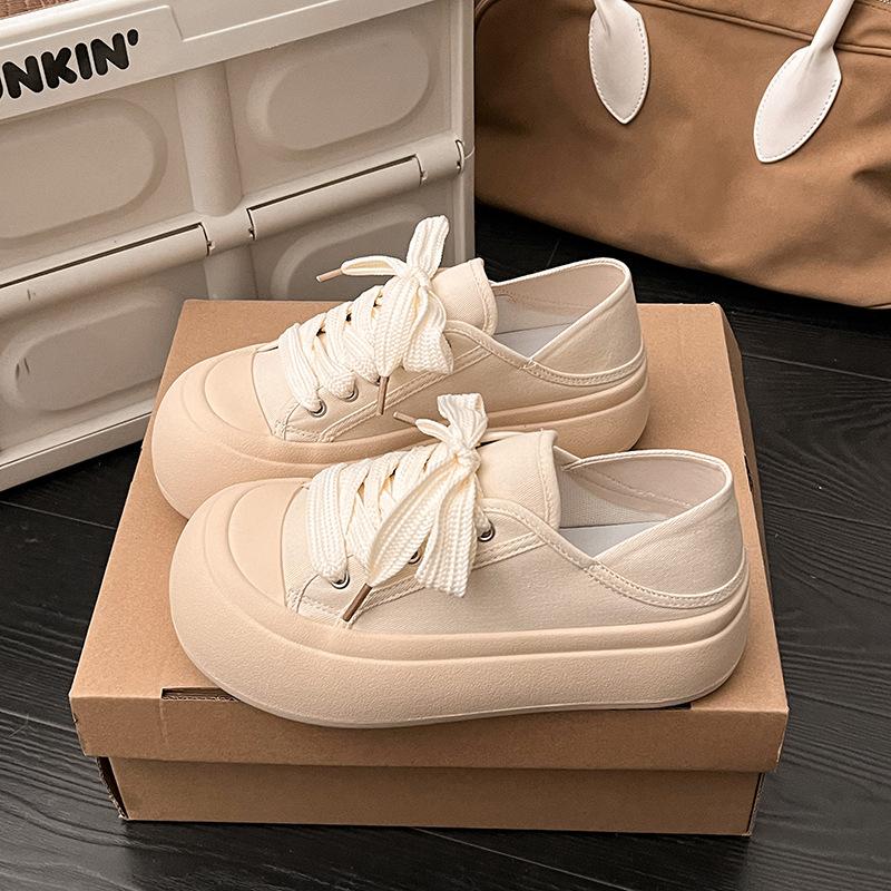 Big head ugly cute thick-soled little white shoes bread two shoes for women a new versatile chic canvas shoes hair shoes 35
Big head ugly cute thick-soled little white shoes bread two shoes for women a new versatile chic canvas shoes hair shoes 35