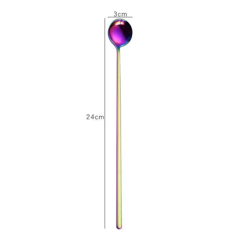 Coffee Tea Stir Spoon Long Handle Ice Cream Dessert Spoons Eco-Friendly Stainless Steel Tableware Kitchen Supplies разноцветный
Coffee Tea Stir Spoon Long Handle Ice Cream Dessert Spoons Eco-Friendly Stainless Steel Tableware Kitchen Supplies разноцветный