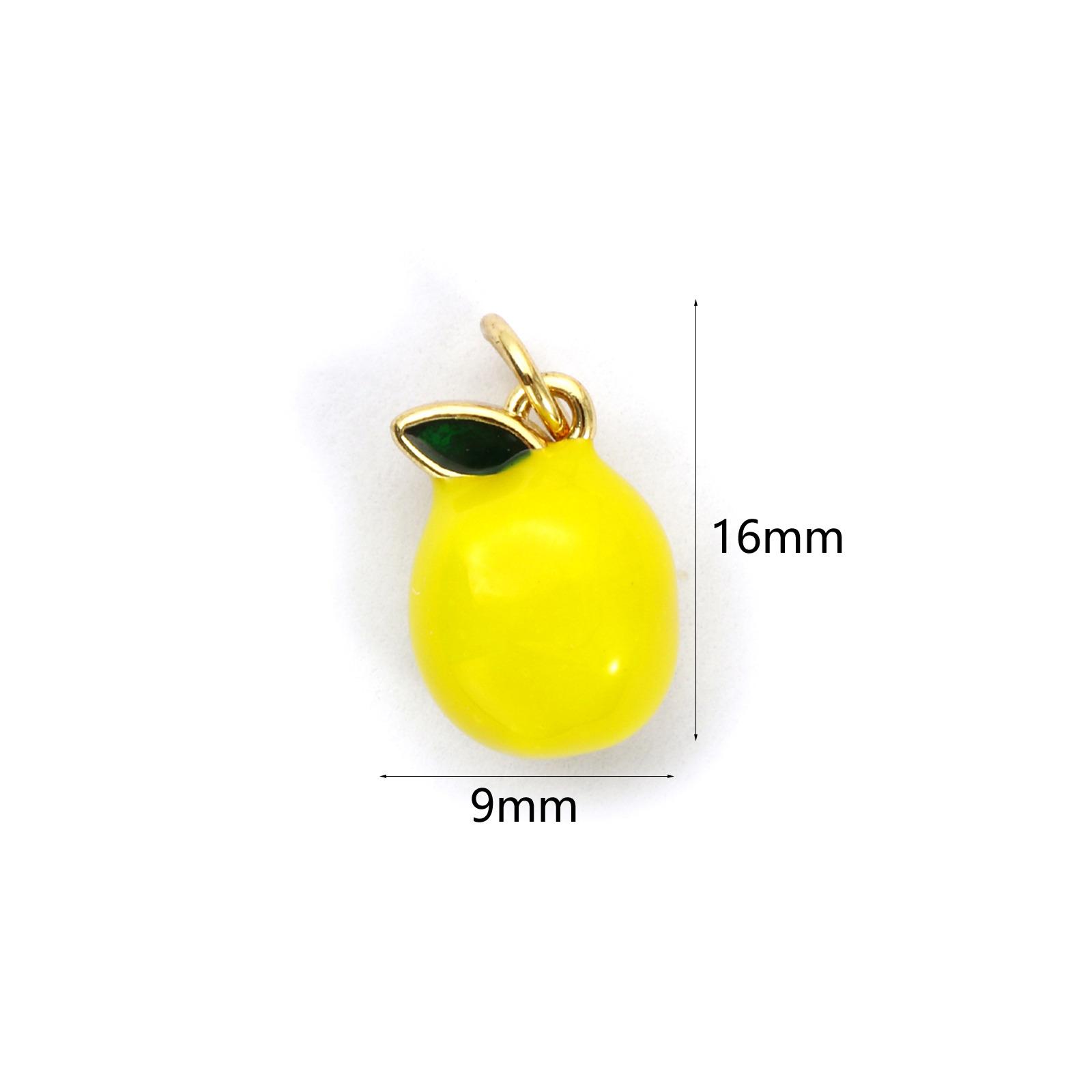 2pcs 3d Fruit Brass Charm 18k Gold Plated Enamel Lemon Pear Persimmon Tangerine Pendant Diy Findings For Jewelry Necklace Making
2pcs 3d Fruit Brass Charm 18k Gold Plated Enamel Lemon Pear Persimmon Tangerine Pendant Diy Findings For Jewelry Necklace Making