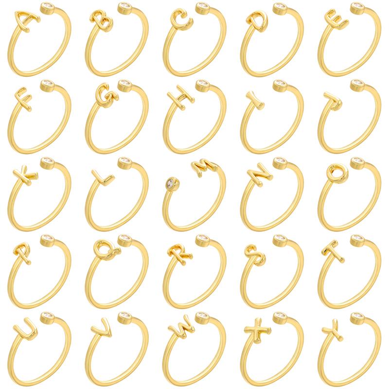 HECHENG,Letter rings,CZ Stones 26 Alphabet Initials Ring for Women Adjustable Open Ring Zircon Wholesale L золотой
HECHENG,Letter rings,CZ Stones 26 Alphabet Initials Ring for Women Adjustable Open Ring Zircon Wholesale L золотой