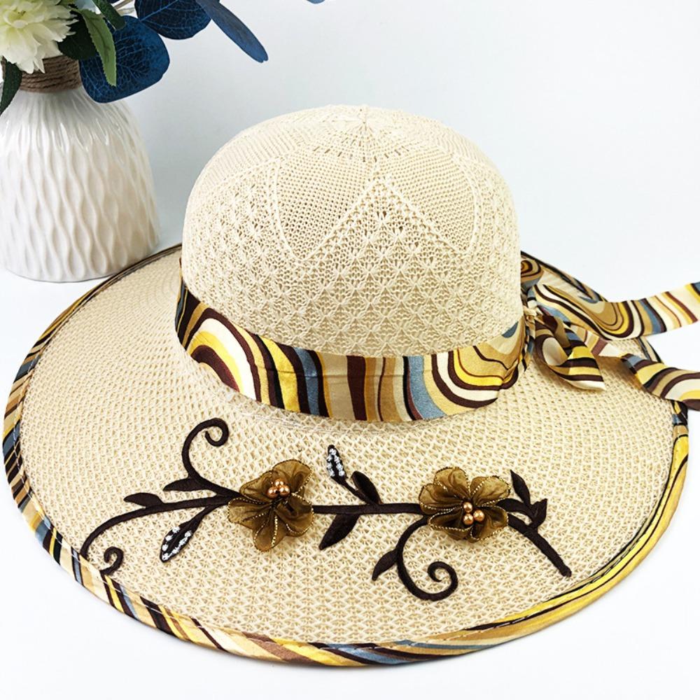 Trendy Flower Ribbon Women s Sun Hat UV Protection Lightweight Straw Hat Wide Brim Breathable Bucket Hat Summer Outdoor бежевий
Trendy Flower Ribbon Women s Sun Hat UV Protection Lightweight Straw Hat Wide Brim Breathable Bucket Hat Summer Outdoor бежевий