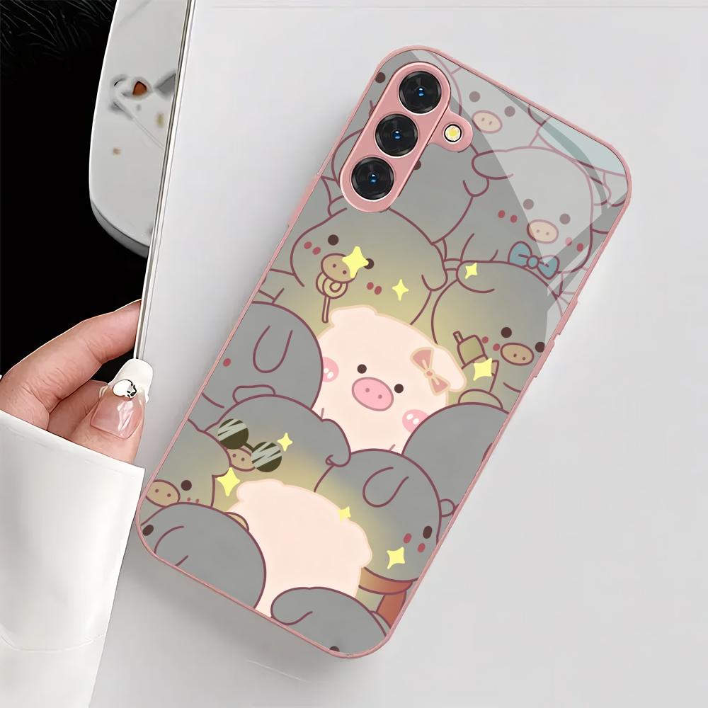 Cute Piggy Metallic Glass Phone Case Suitable for Samsung Galaxy S26 S25 S24 S22 S21 S20 FE/Ultra/Plus Anti Drop Back Cover GalaxyS24FE
Cute Piggy Metallic Glass Phone Case Suitable for Samsung Galaxy S26 S25 S24 S22 S21 S20 FE/Ultra/Plus Anti Drop Back Cover GalaxyS24FE