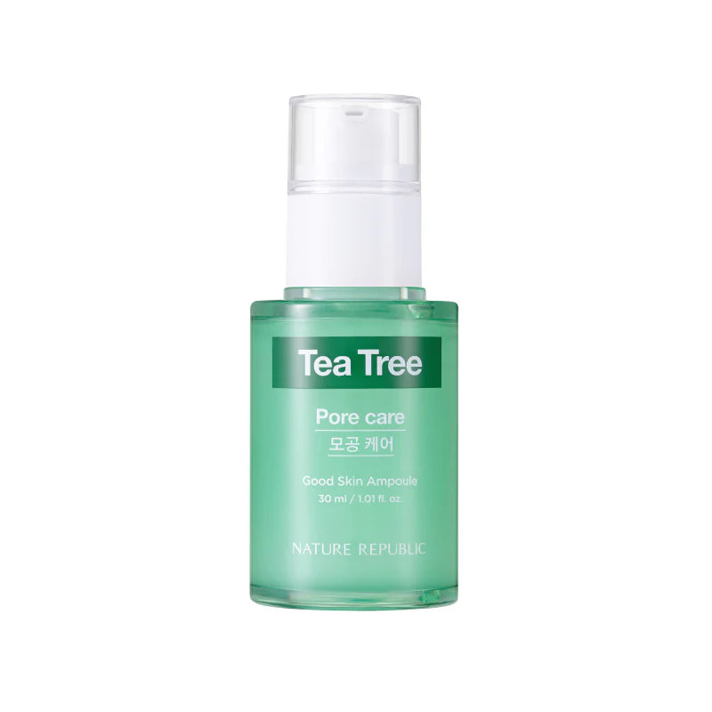 NATURE REPUBLIC Good Skin Tea Tree Ampoule (Pore Care) 30ml
NATURE REPUBLIC Good Skin Tea Tree Ampoule (Pore Care) 30ml