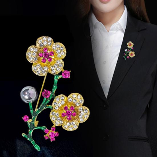Brooch Pin Sparkling Rhinestones Inlaid Fine Craftsmanship Collar Pin Cardigan Hat Bag Clothing Decoration білий
Brooch Pin Sparkling Rhinestones Inlaid Fine Craftsmanship Collar Pin Cardigan Hat Bag Clothing Decoration білий