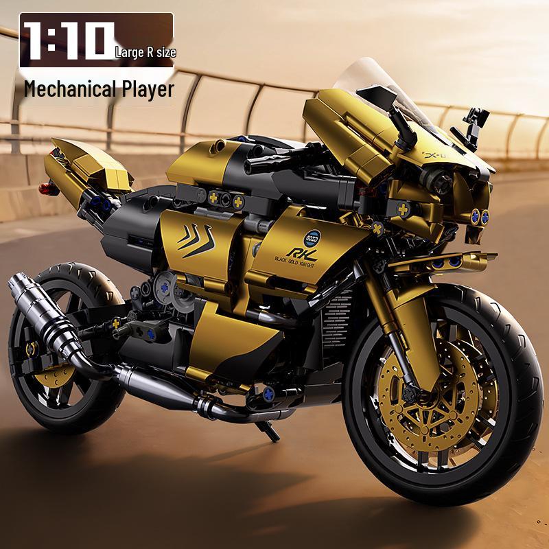 Ducati Серия Tech Версия для трека: Черно-золотой набор конструктора мотоцикла BMW.
Ducati Серия Tech Версия для трека: Черно-золотой набор конструктора мотоцикла BMW.