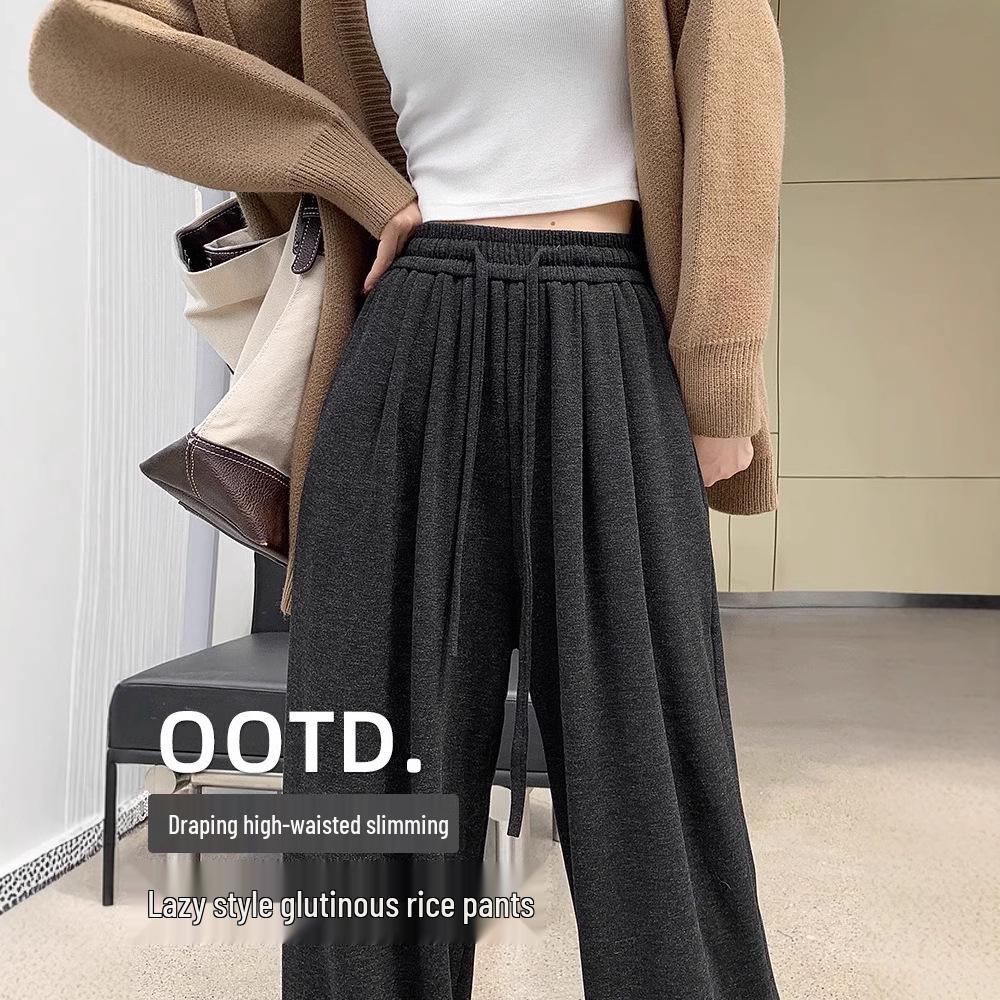 Women s High-Waisted Black Wide-Leg Trousers - Autumn 2025 Mop-Length Slimming Pants L (Recommended 111-120 lbs)
Women s High-Waisted Black Wide-Leg Trousers - Autumn 2025 Mop-Length Slimming Pants L (Recommended 111-120 lbs)