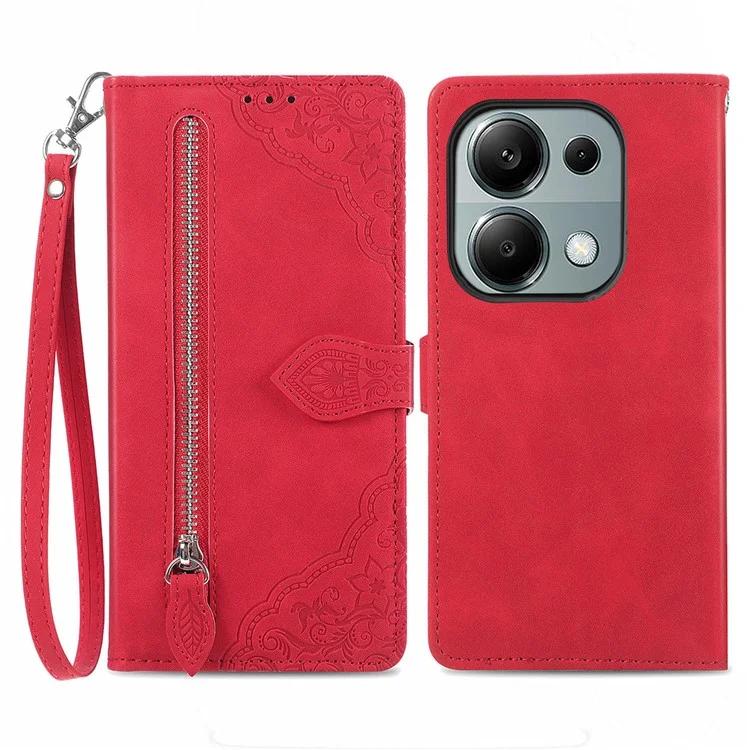 For Xiaomi Redmi Note 13 Pro 4G / Poco M6 Pro 4G Case Flower Leather Cover with Zipper Pocket
For Xiaomi Redmi Note 13 Pro 4G / Poco M6 Pro 4G Case Flower Leather Cover with Zipper Pocket