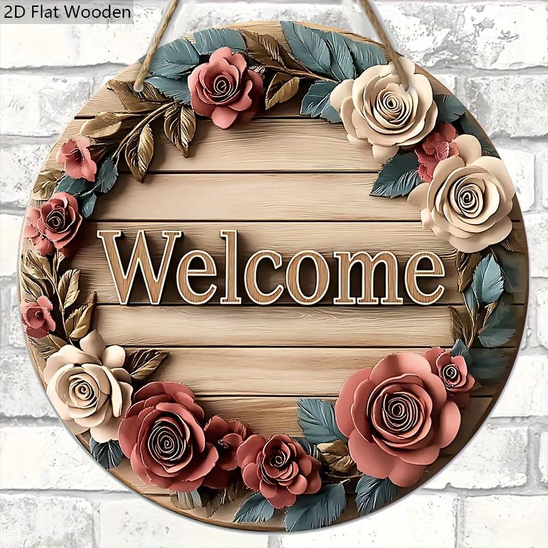 2D Flat Art Wreath Wooden Sign 1pc Welcome Wreath Round Sign, Suitable for Doorway Wall Closet Hanging Decoration Ideal Home Dec 20x20
2D Flat Art Wreath Wooden Sign 1pc Welcome Wreath Round Sign, Suitable for Doorway Wall Closet Hanging Decoration Ideal Home Dec 20x20