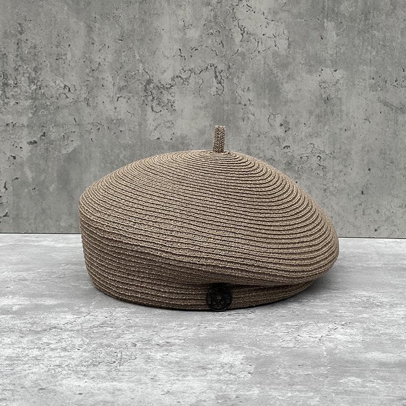 Fine Straw Fedoras Letter Beret for Women, Casual Painter Hat, Elegant and Stereotype, Retro Fashion, Summer Tourism, sale Average size 55-57CM
Fine Straw Fedoras Letter Beret for Women, Casual Painter Hat, Elegant and Stereotype, Retro Fashion, Summer Tourism, sale Average size 55-57CM