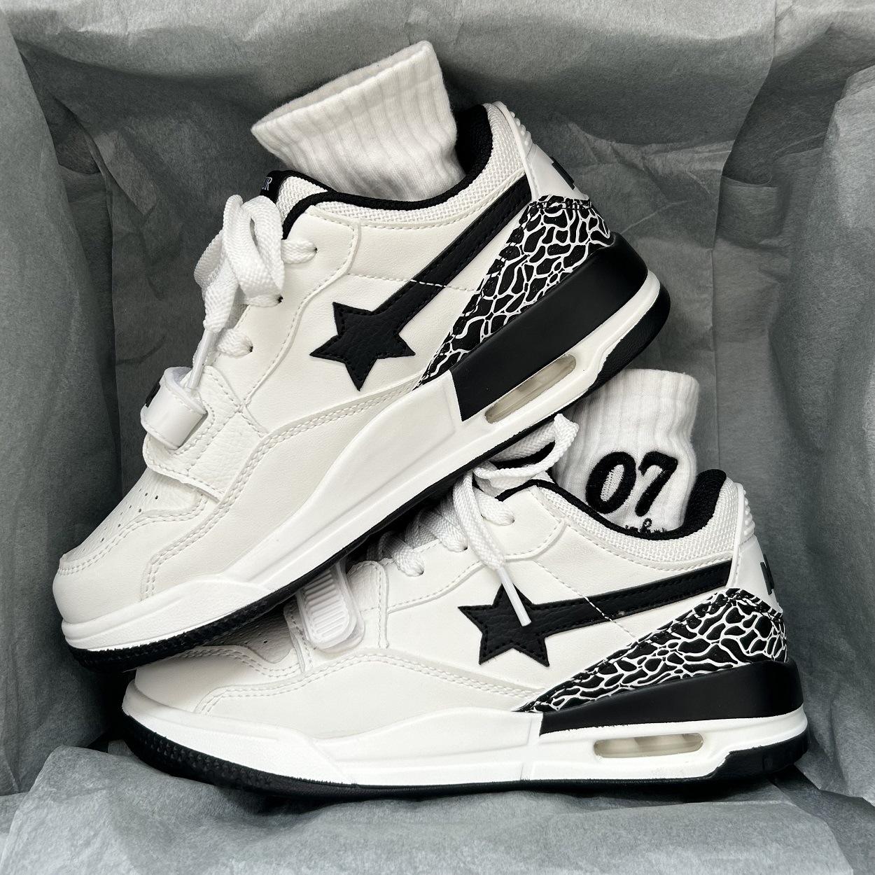 Hong Kong Style Couples Trendy Casual Sneakers - 2024 Versatile White Sports Shoes for Men 42 чорний/білий
Hong Kong Style Couples Trendy Casual Sneakers - 2024 Versatile White Sports Shoes for Men 42 чорний/білий