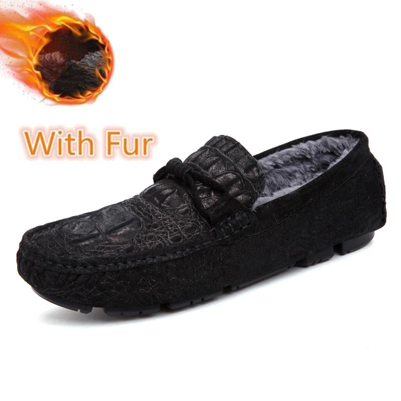 Лоферы с крокодиловым узором, мужские модные туфли без застежек, новые удобные мужские туфли на плоской подошве из натуральной кожи, повседневная мужская обувь, теплые зимние мокасины 41
Лоферы с крокодиловым узором, мужские модные туфли без застежек, новые удобные мужские туфли на плоской подошве из натуральной кожи, повседневная мужская обувь, теплые зимние мокасины 41