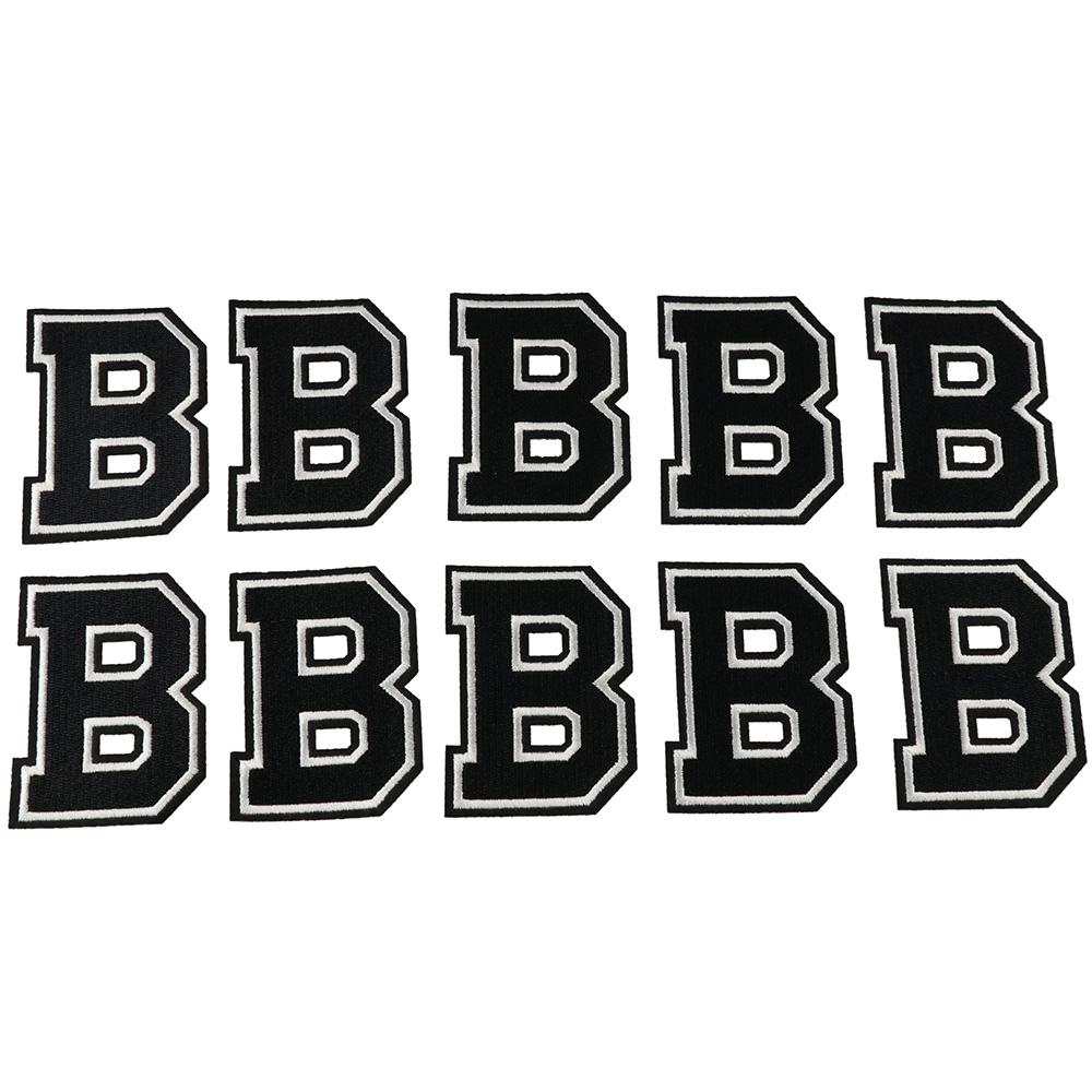 10 шт., утюг с маленькой буквой «B», 3,1 дюйма, нашивки с вышитыми буквами алфавита для одежды
10 шт., утюг с маленькой буквой «B», 3,1 дюйма, нашивки с вышитыми буквами алфавита для одежды