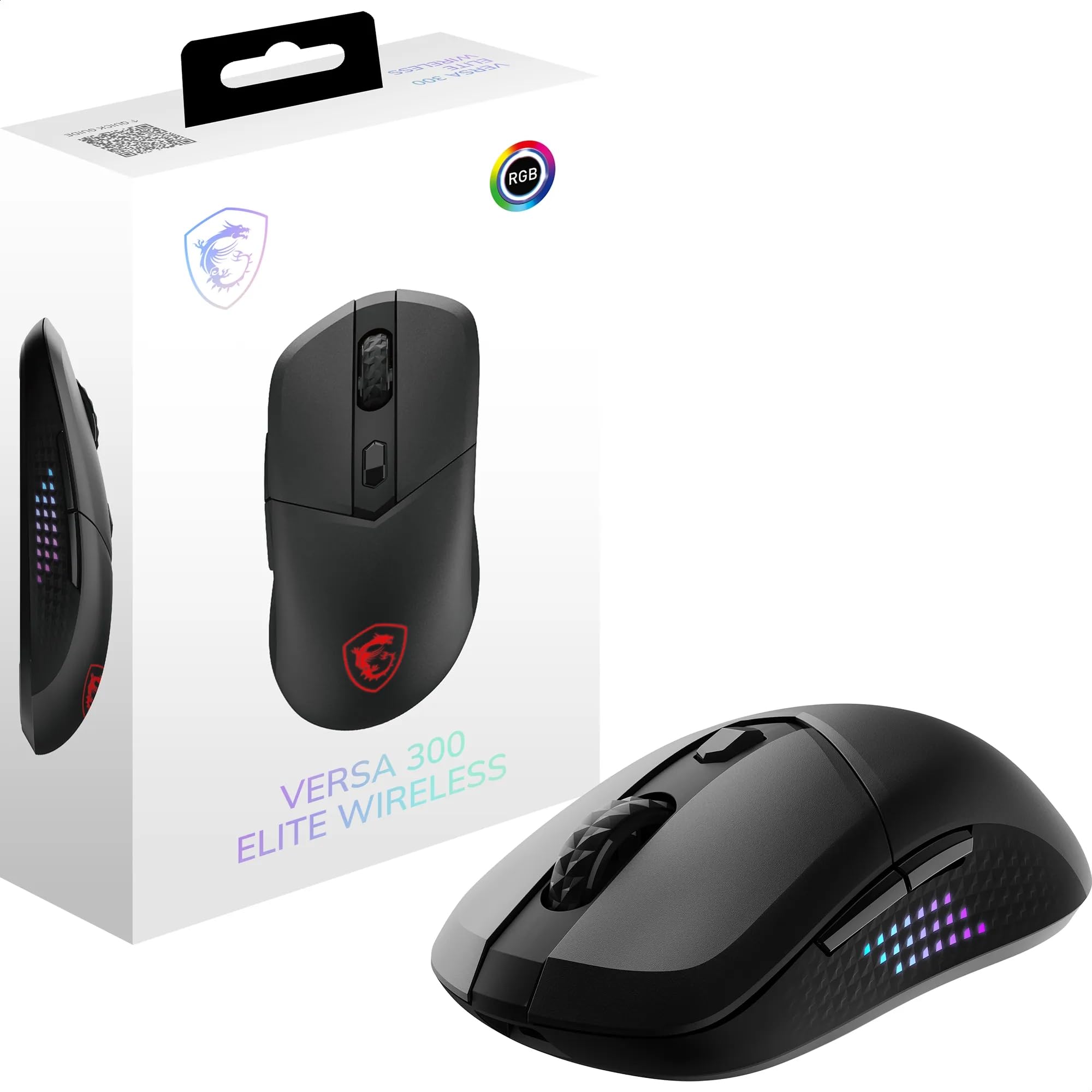 MSI VERSA 300 ELITE W Wireless Gaming Mouse Lightweight 65g Wired Wireless Symmetrical MS0730
MSI VERSA 300 ELITE W Wireless Gaming Mouse Lightweight 65g Wired Wireless Symmetrical MS0730