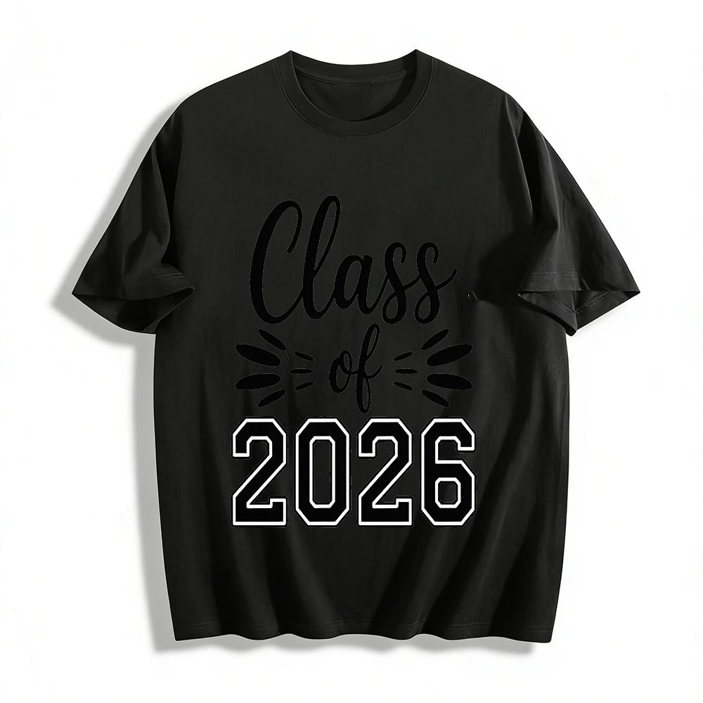 Class of 2026 Graduation Print Casual Short Sleeve Tee for Students Pure cotton T-shirt 6XL
Class of 2026 Graduation Print Casual Short Sleeve Tee for Students Pure cotton T-shirt 6XL