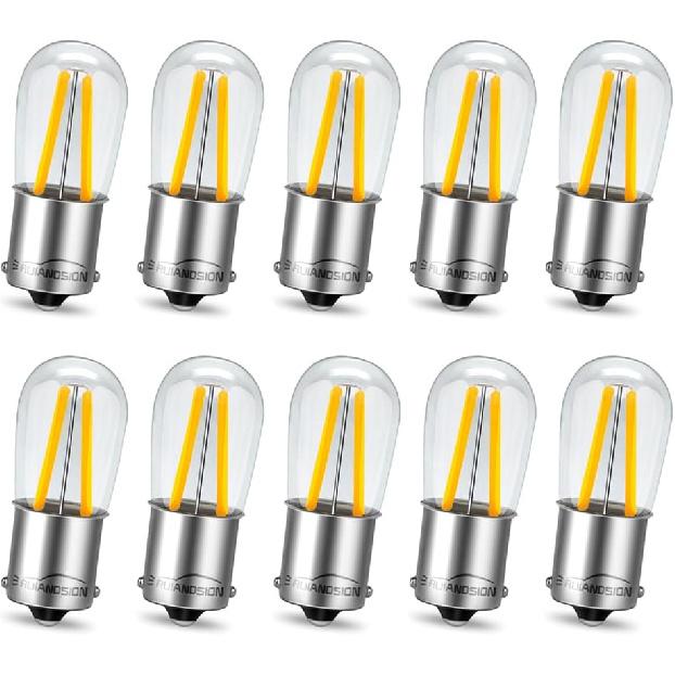 Ruiandsion BA15S 1156 LED Bulbs 6V AC/DC Warm White,1141 1003 LED Filament Single Contact LED Backup Reverse Turn Signal Lights for Car Motorcycle Pack of 2
Ruiandsion BA15S 1156 LED Bulbs 6V AC/DC Warm White,1141 1003 LED Filament Single Contact LED Backup Reverse Turn Signal Lights for Car Motorcycle Pack of 2